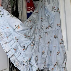 Wild Fable Light Blue Floral Dress